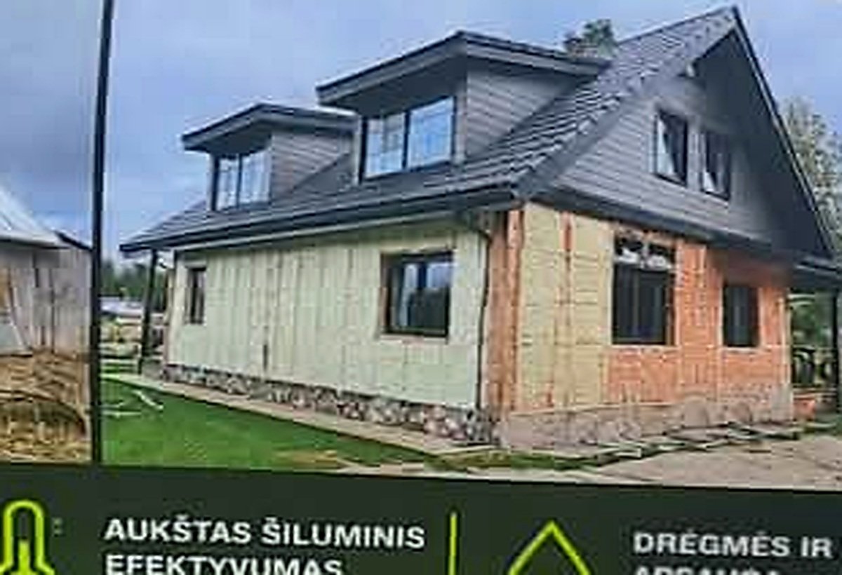 Namas šiltinimo metu